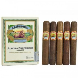 Подарочный набор сигар Lа Аurоrа Preferidos Robusto Selection box *5 Подарочный набор сигар Lа Аurоrа Preferidos Robusto Selection box *5