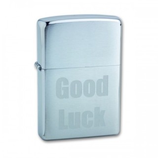 Зажигалка Zippo 200 Good Luck Brushed Chrome Зажигалка Zippo 200 Good Luck Brushed Chrome