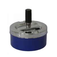 Пепельница Deluxe Ashtray вращающаяся, синяя 90 мм